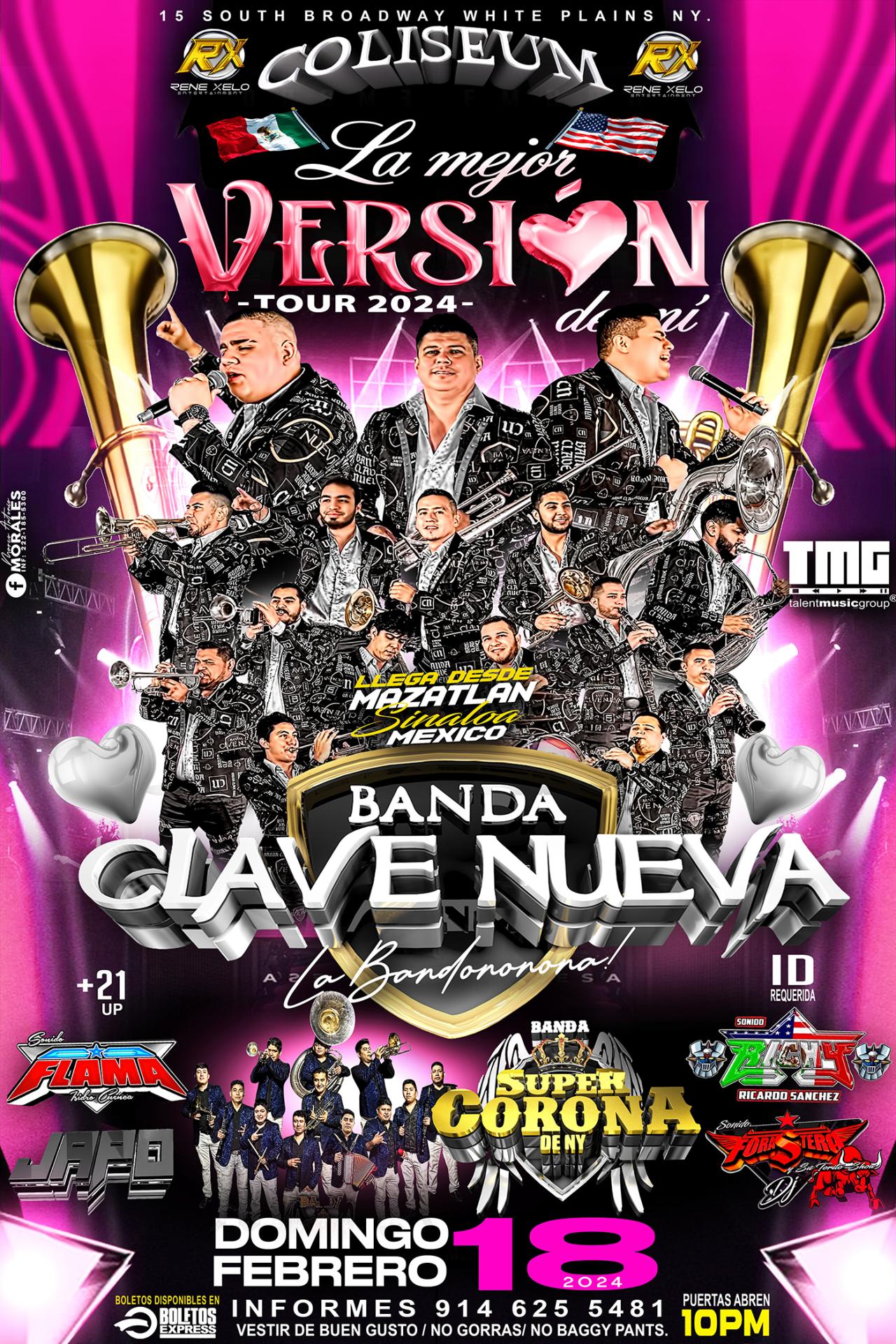 Buy tickets for BANDA CLAVE NUEVA | BANDA SUPER CORONA DE NY BANDA CLAVE NUEVA | BANDA SUPER CORONA DE NY