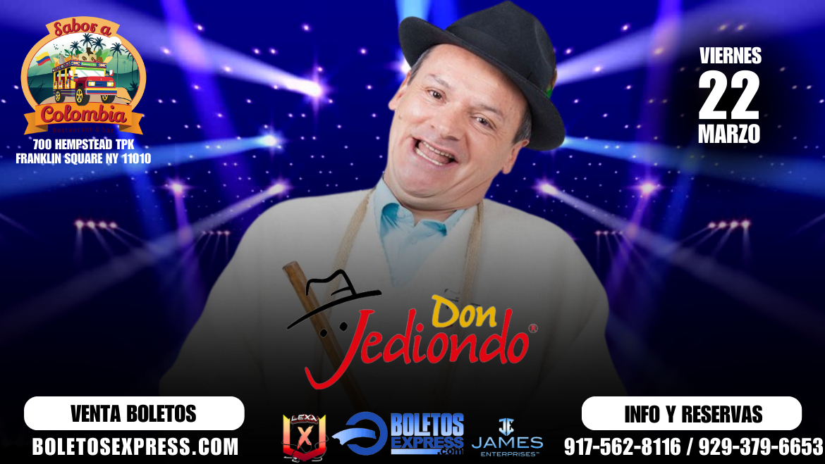 Buy tickets for DON JEDIONDO EN SABOR A COLOMBIA DON JEDIONDO EN SABOR A COLOMBIA