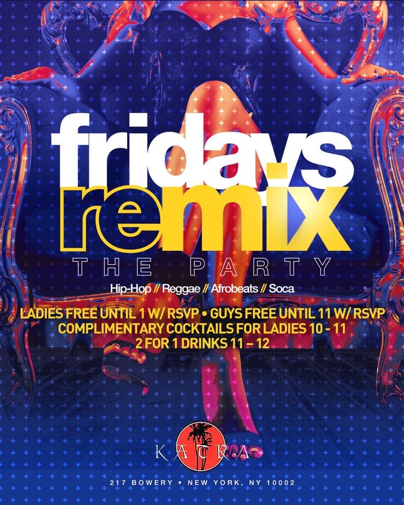 NYC Hip Hop vs Reggae Katra Lounge Remix Fridays FREE Gametight Guestlist