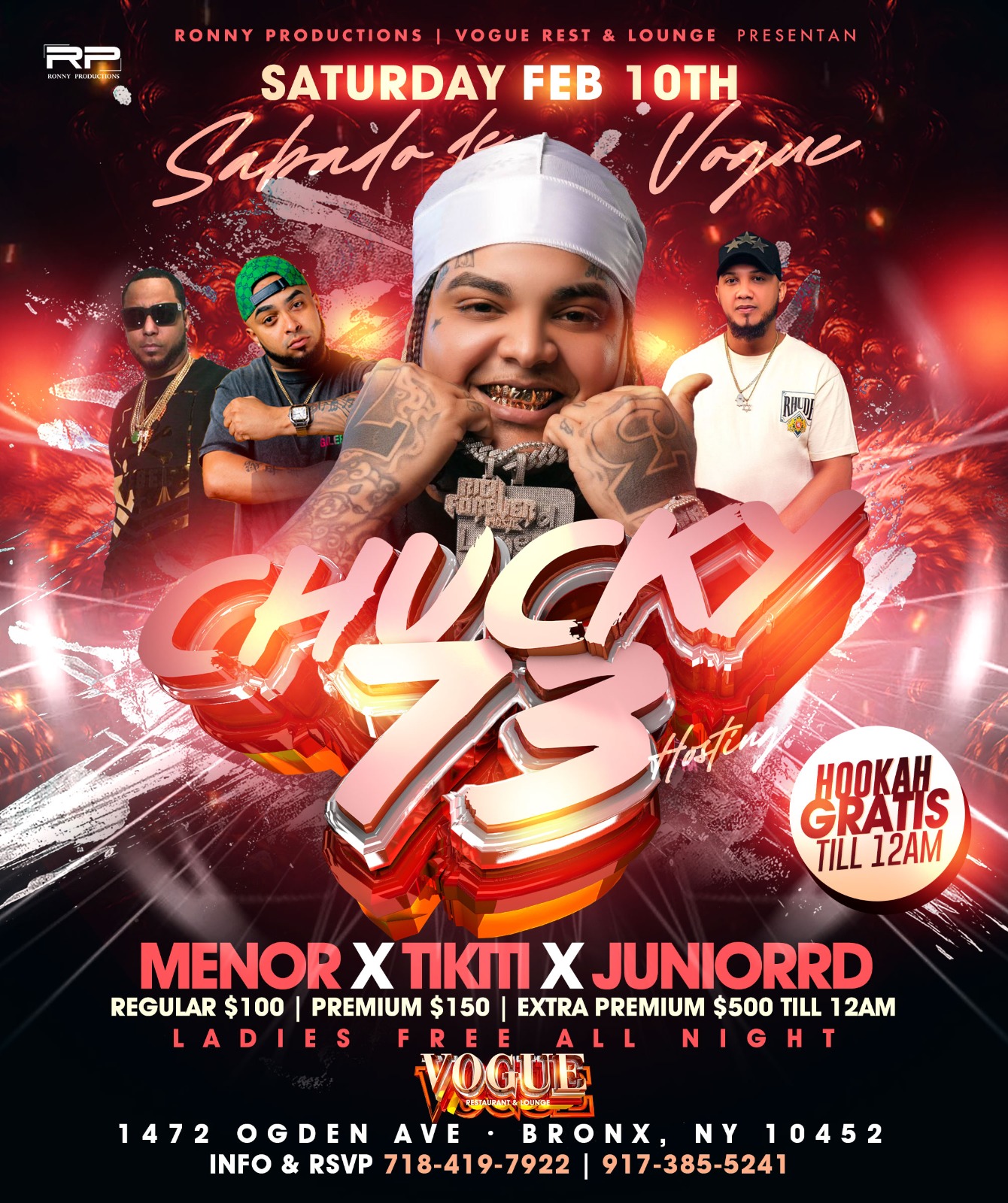 Buy tickets for Chuky 73 live Chuky 73 live