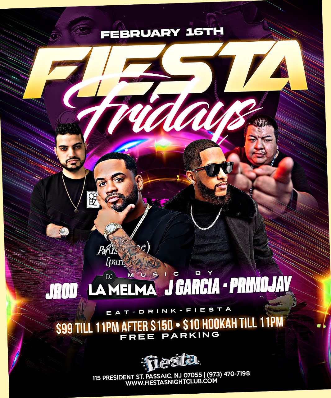 DJ ROD, DJ LA MELMA, DJ J GARCIA, DJ PRIMO JAY