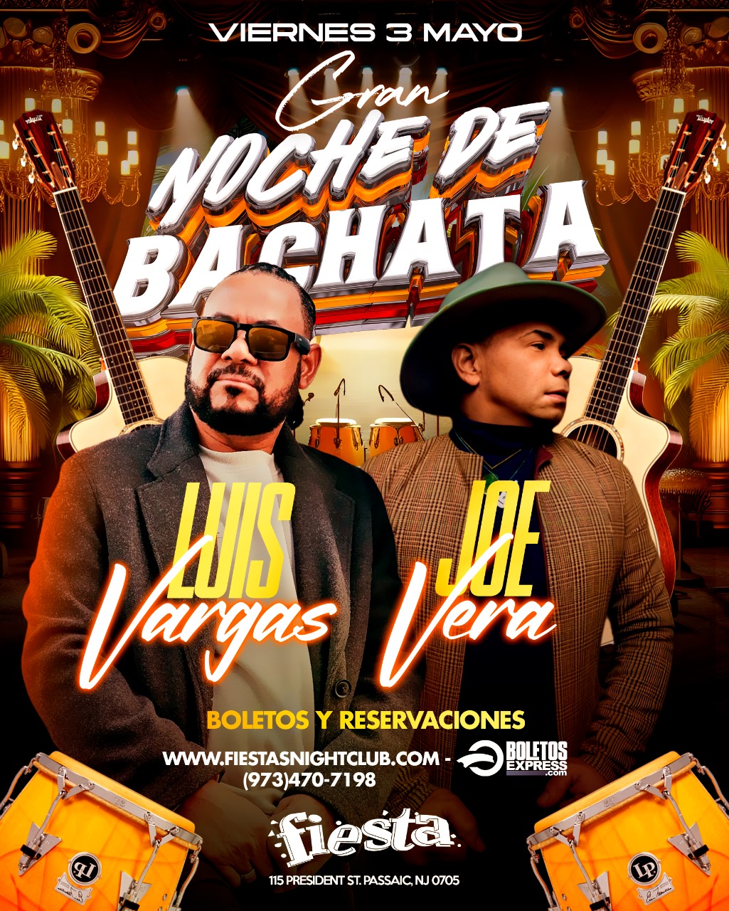 Buy tickets for JOE VERAS Y LUIS VARGAS JOE VERAS Y LUIS VARGAS