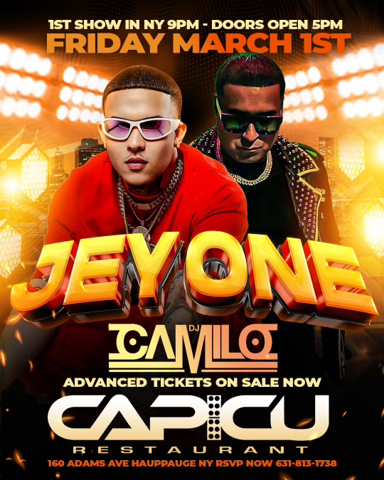 Buy tickets for JEY ONE IN CONCERT JEY ONE IN CONCERT