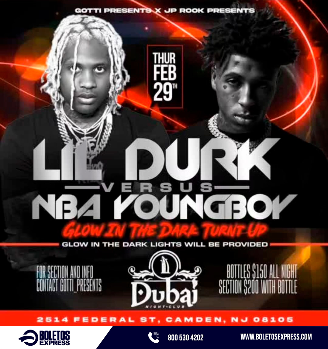 Buy tickets for LIL DURK AND NBA YOUNG BOY LIL DURK AND NBA YOUNG BOY
