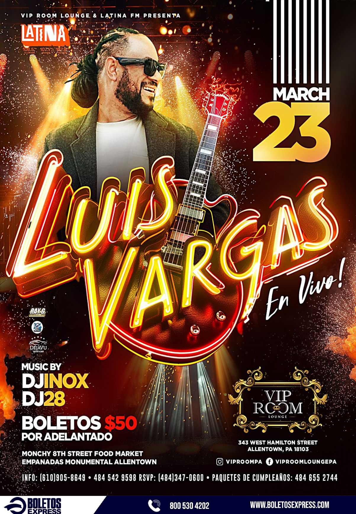 Buy tickets for LUIS VARGAS LUIS VARGAS