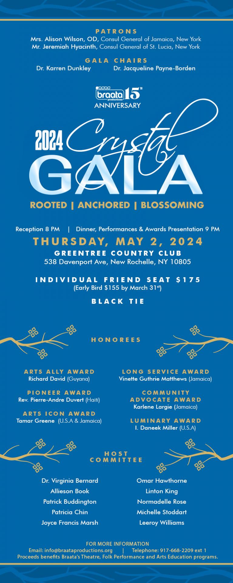 Buy tickets for 2024 Crystal Gala: Rooted, Anchored, Blossoming 2024 Crystal Gala: Rooted, Anchored, Blossoming