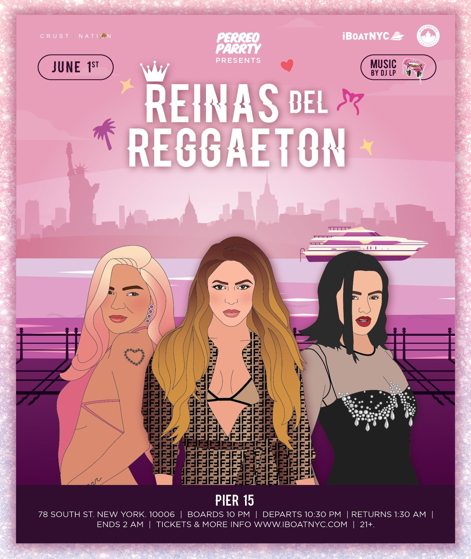 Reinas del Reggaeton - Memorial Day Saturday Women Tribute Boat Party