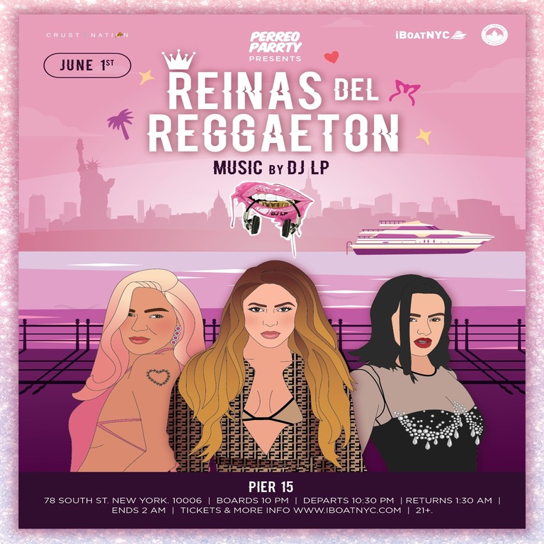 Buy tickets for REINAS del REGGAETON - Karol G vs Rosalia Latin Tribute Boat Party REINAS del REGGAETON - Karol G vs Rosalia Latin Tribute Boat Party
