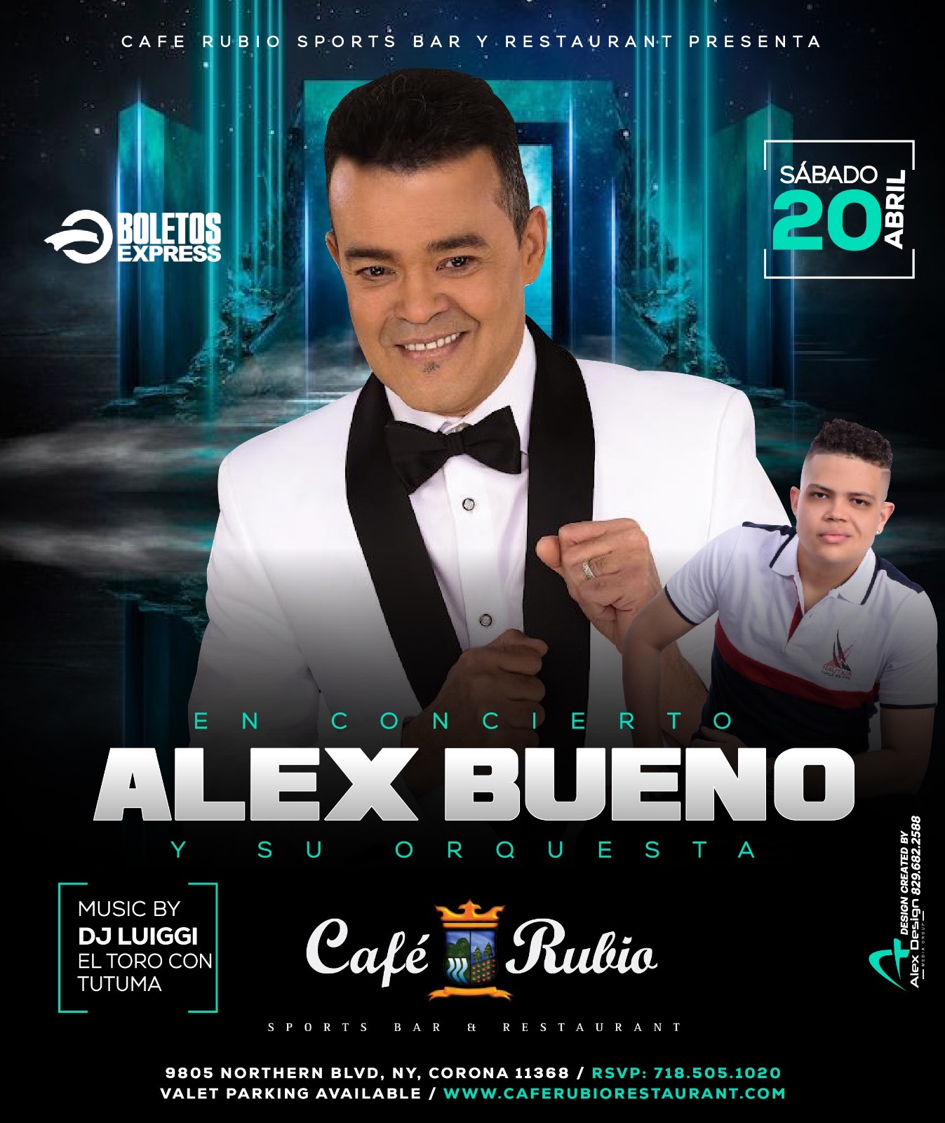 ALEX BUENO & ORQUESTA EN CAFE RUBIO
