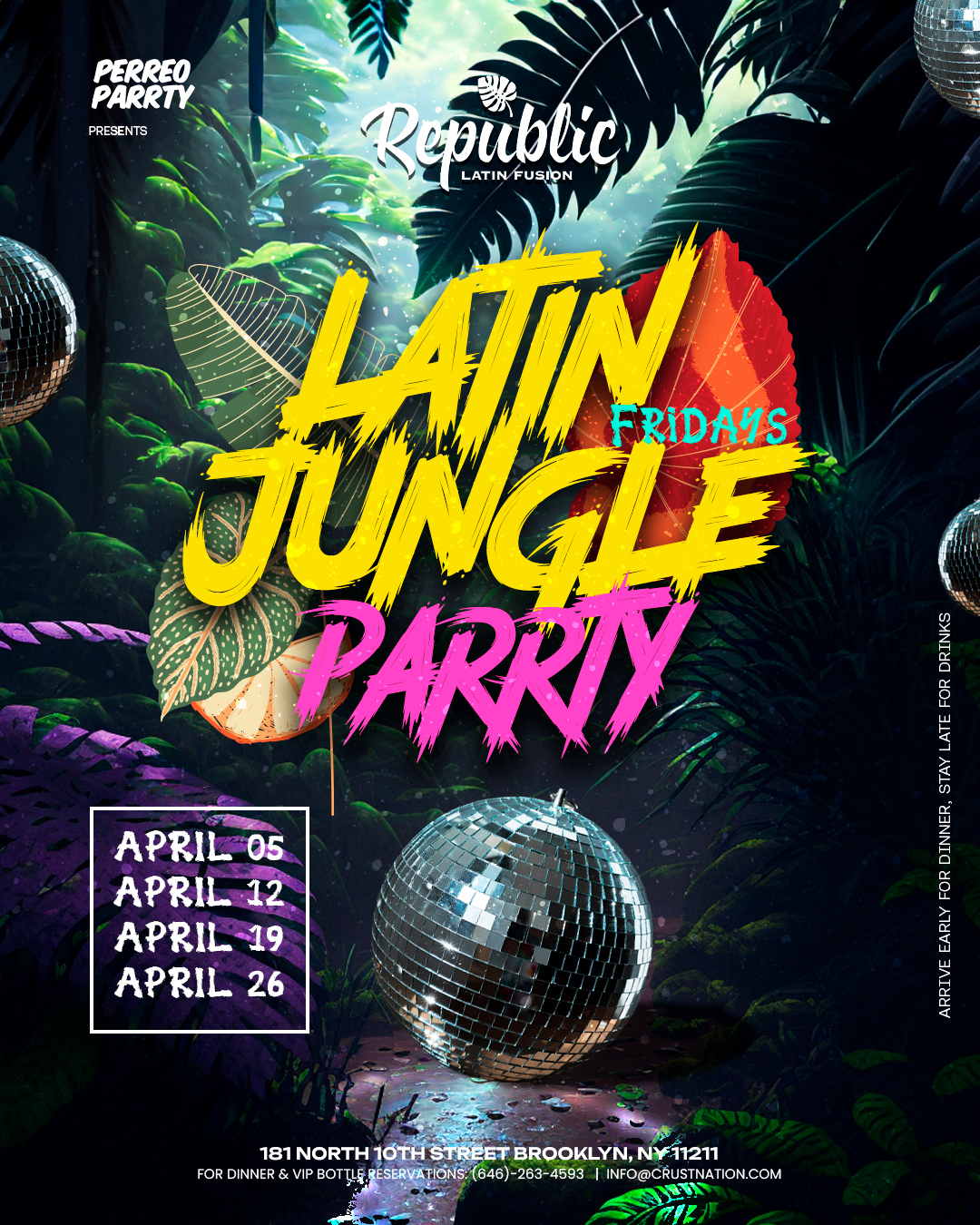 Reggaeton Jungle Parrty - Fridays @ Republic - Latin Dance Party