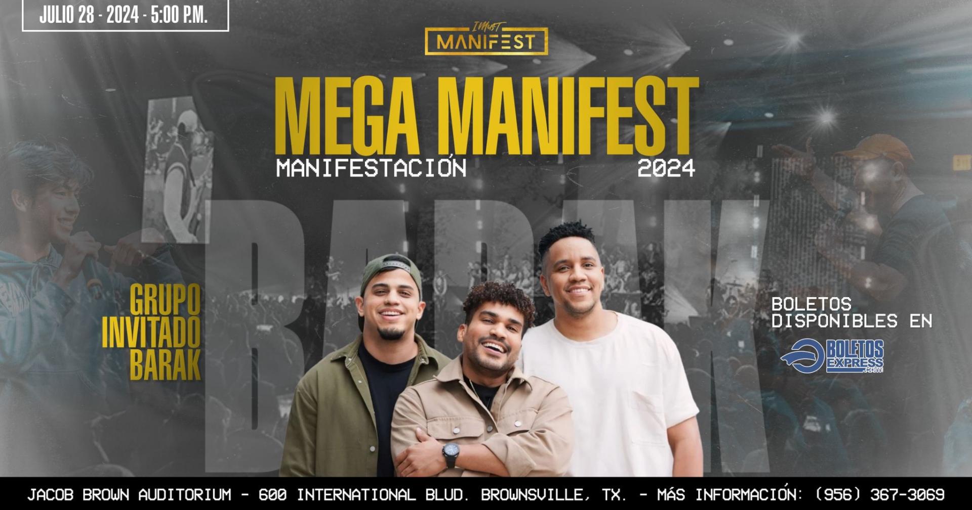 Buy tickets for MEGA MANIFEST | GRUPO BARAK MEGA MANIFEST | GRUPO BARAK