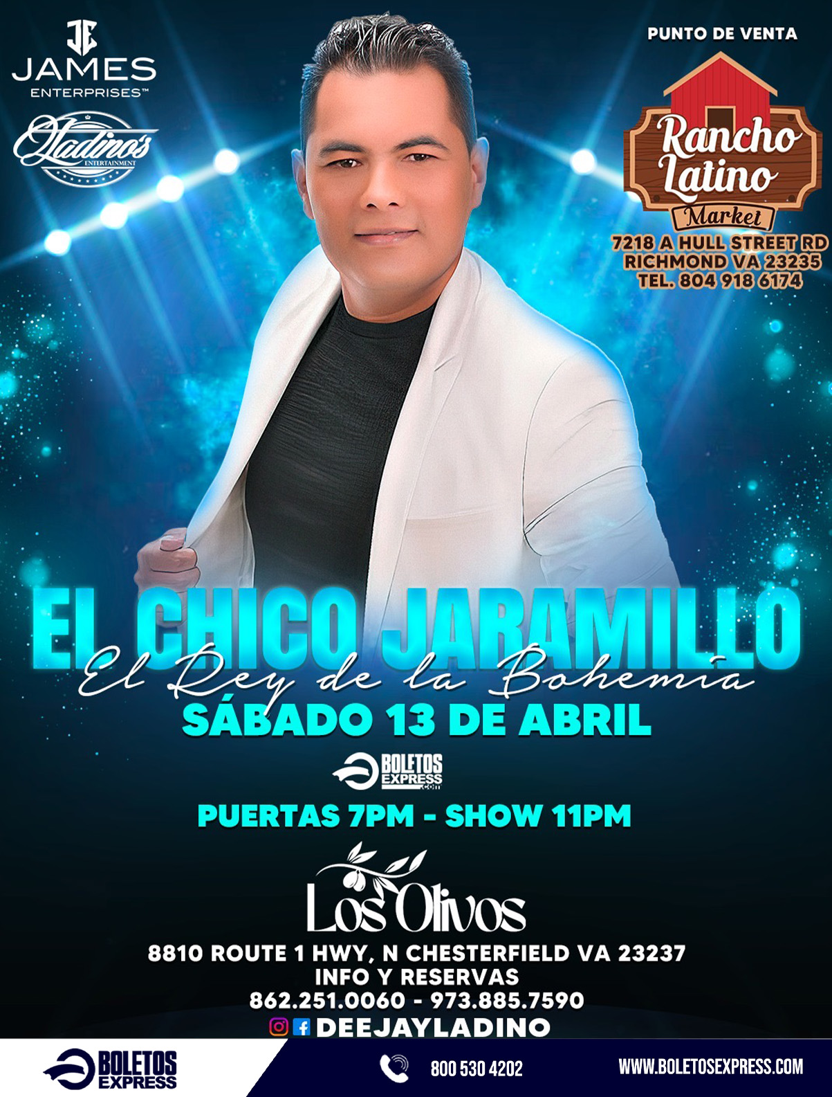 Buy tickets for EL CHICO JARAMILLO EL REY DE LA BOHEMIA EL CHICO JARAMILLO EL REY DE LA BOHEMIA