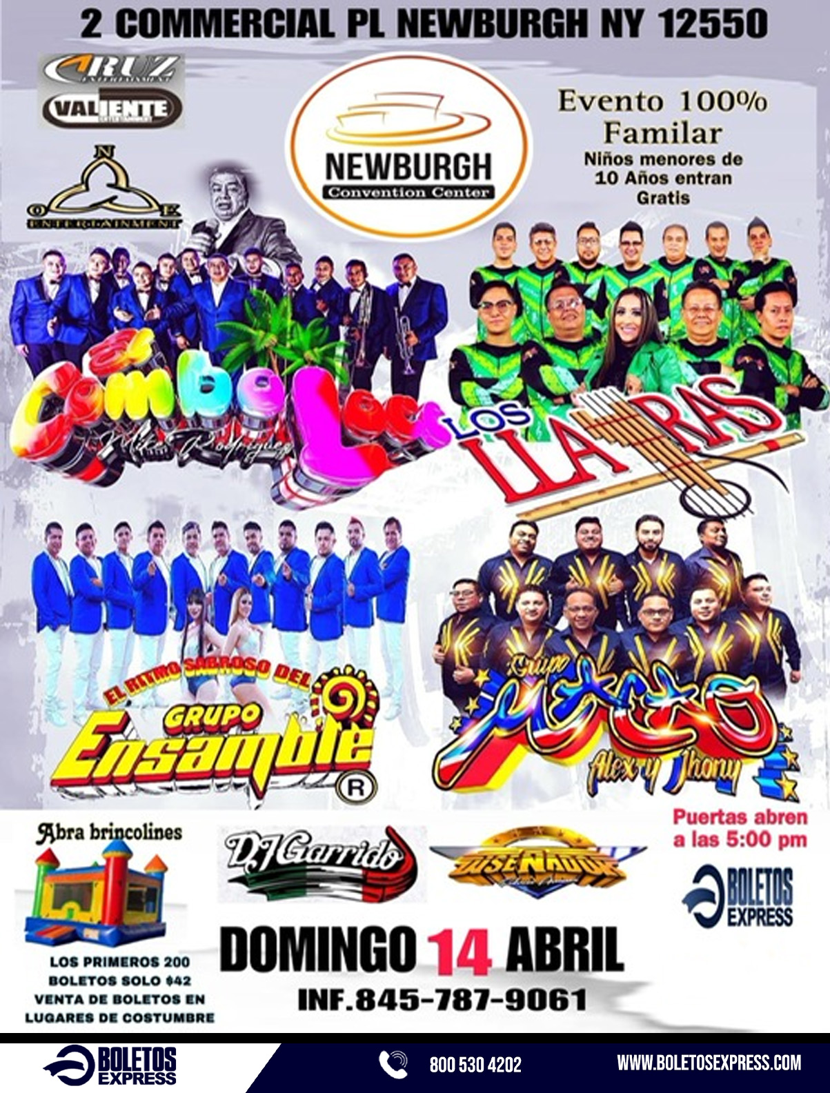 LOS LLAYRAS,GRUPO ENSAMBLE,ELCOMBOLOCO,GRUPO MACAO