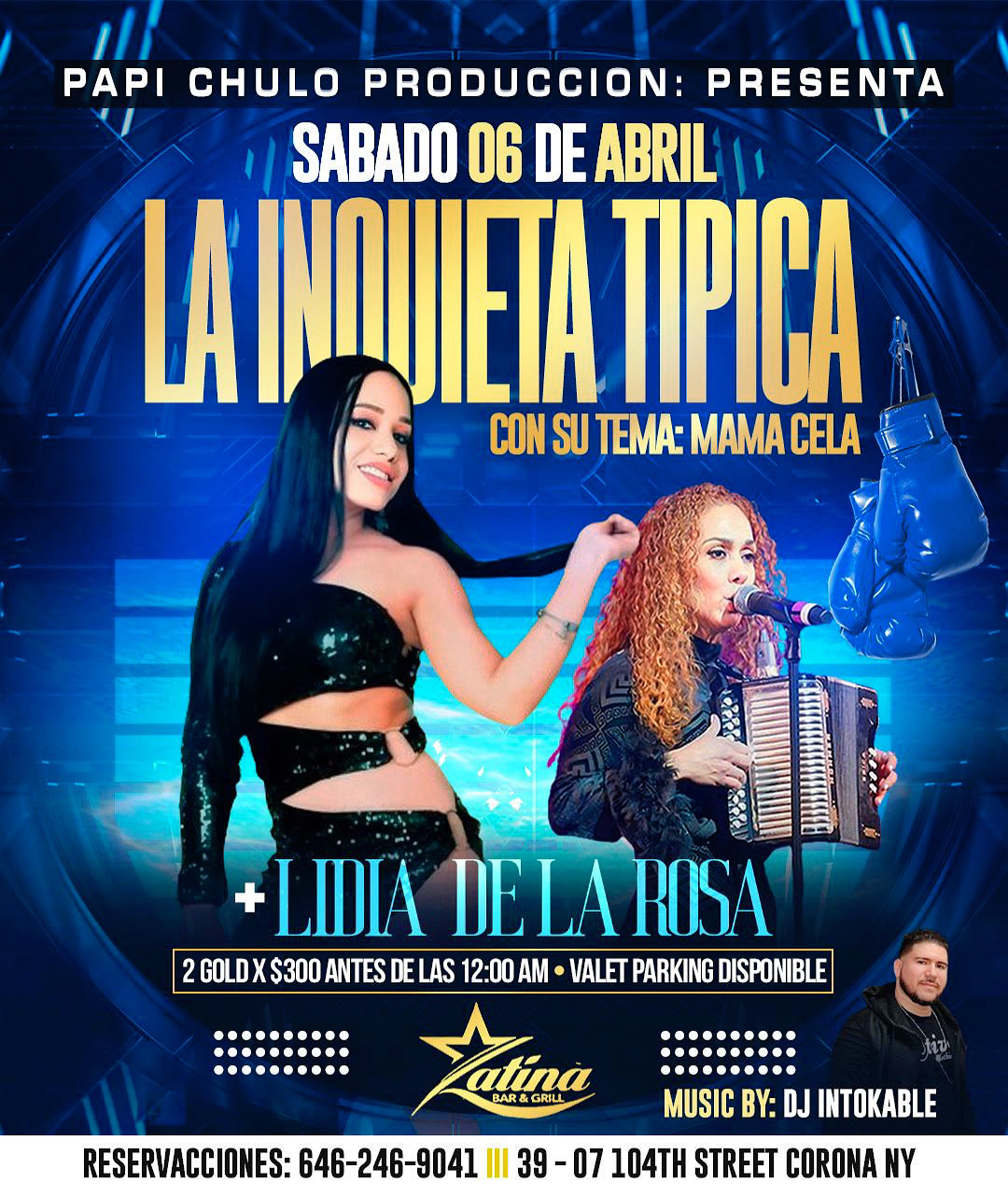 Buy tickets for La Inquieta Tipica & Lidia de la Rosa La Inquieta Tipica & Lidia de la Rosa