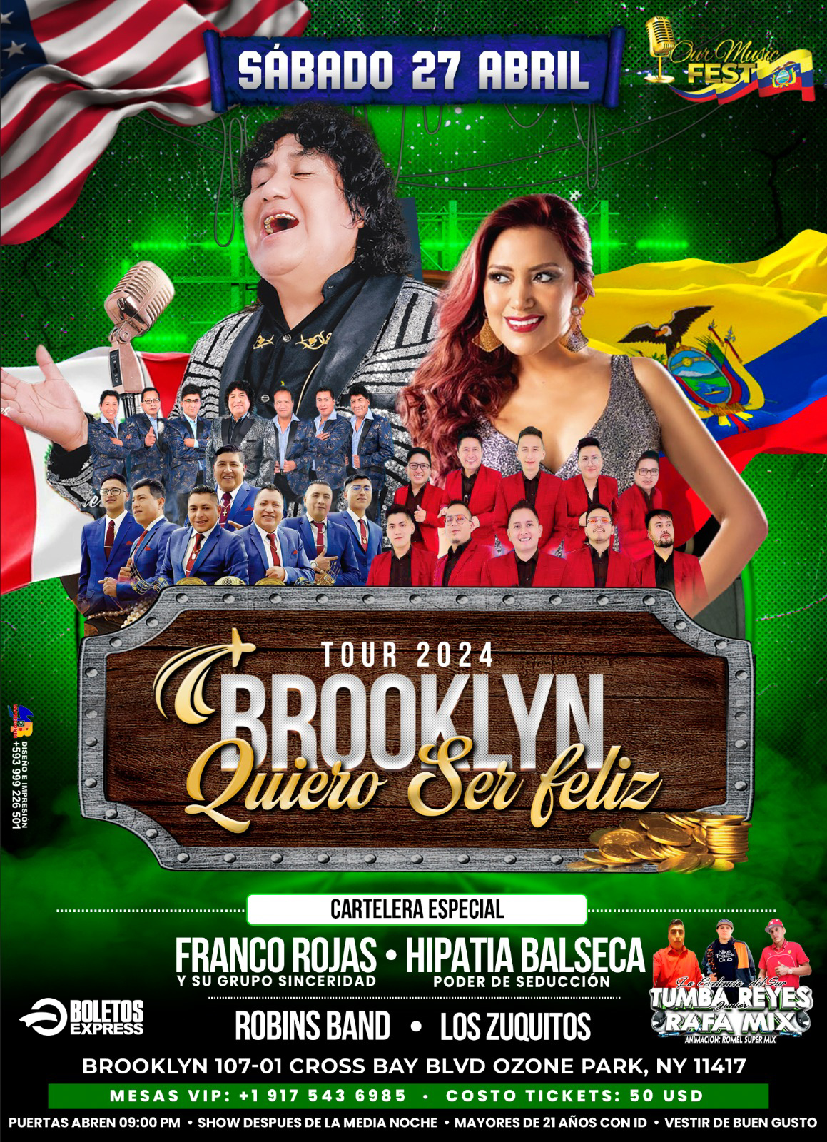 TOUR 2024 QUIERO SER FELIZ - BROOKLYN