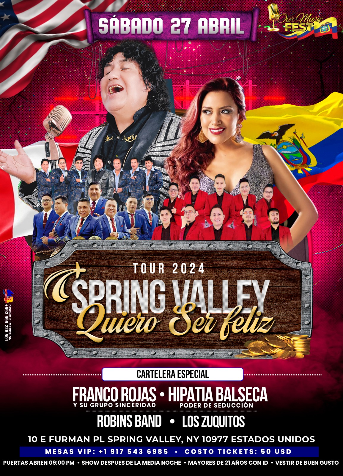 TOUR 2024 QUIERO SER FELIZ SPRING VALLEY Tickets BoletosExpress