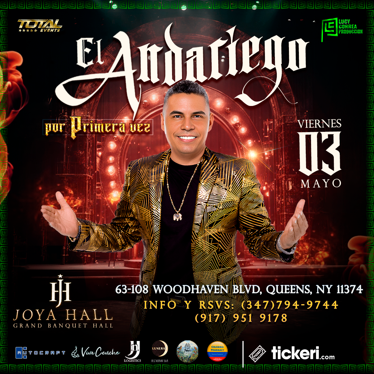 Buy tickets for EL ANDARIEGO LLEGA POR PRIMERA VEZ A NEW YORK!!!POSPUESTO EL ANDARIEGO LLEGA POR PRIMERA VEZ A NEW YORK!!!POSPUESTO