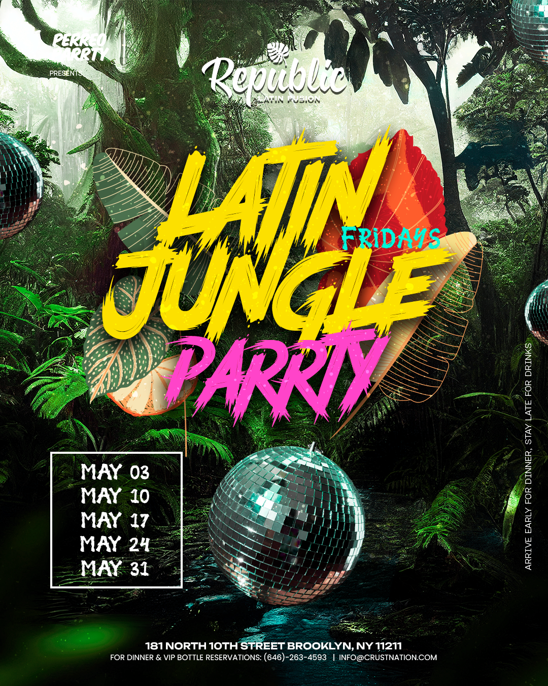 Reggaeton Jungle Parrty - Fridays @ Republic - Latin Dance Party