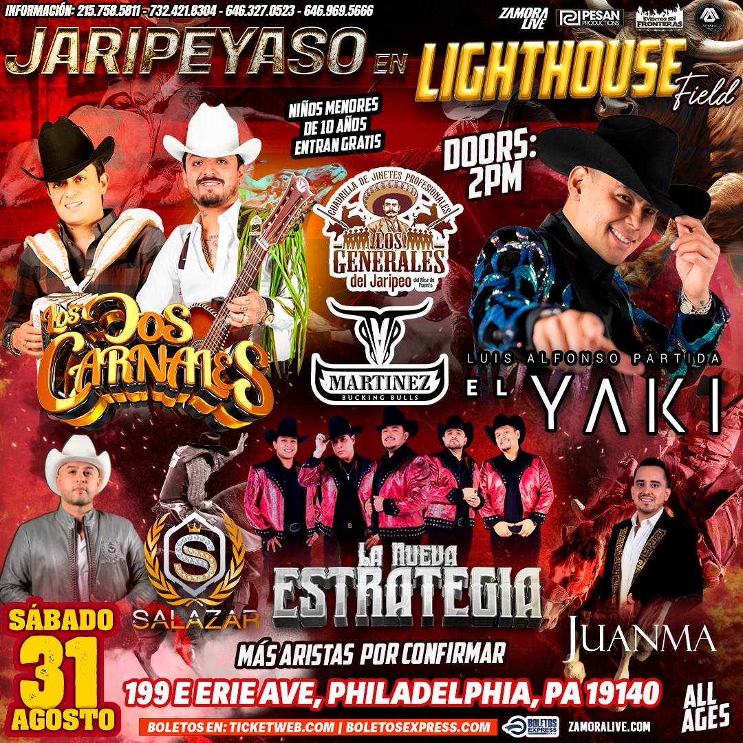 Buy tickets for Los Dos Carnales & El Yaki en Lighthouse Field (JARIPEO) Los Dos Carnales & El Yaki en Lighthouse Field (JARIPEO)