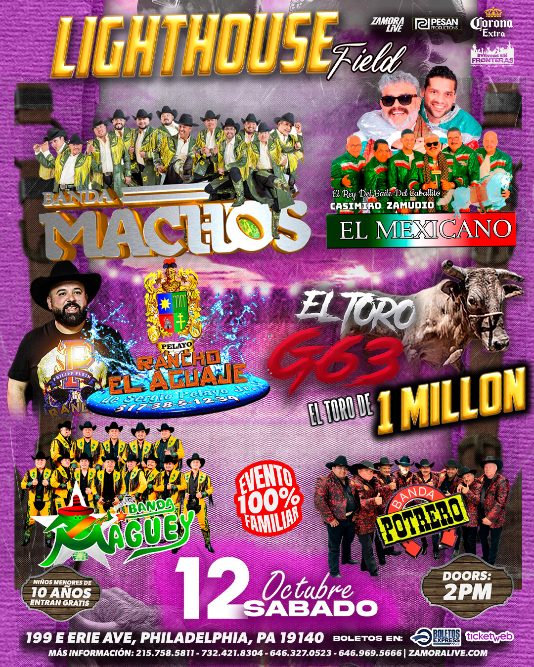 Buy tickets for BANDA MACHOS | BANDA MAGUEY | MI BANDA EL MEXICANO | BANDA POTRERO | RANCHO EL AGUAJE BANDA MACHOS | BANDA MAGUEY | MI BANDA EL MEXICANO | BANDA POTRERO | RANCHO EL AGUAJE