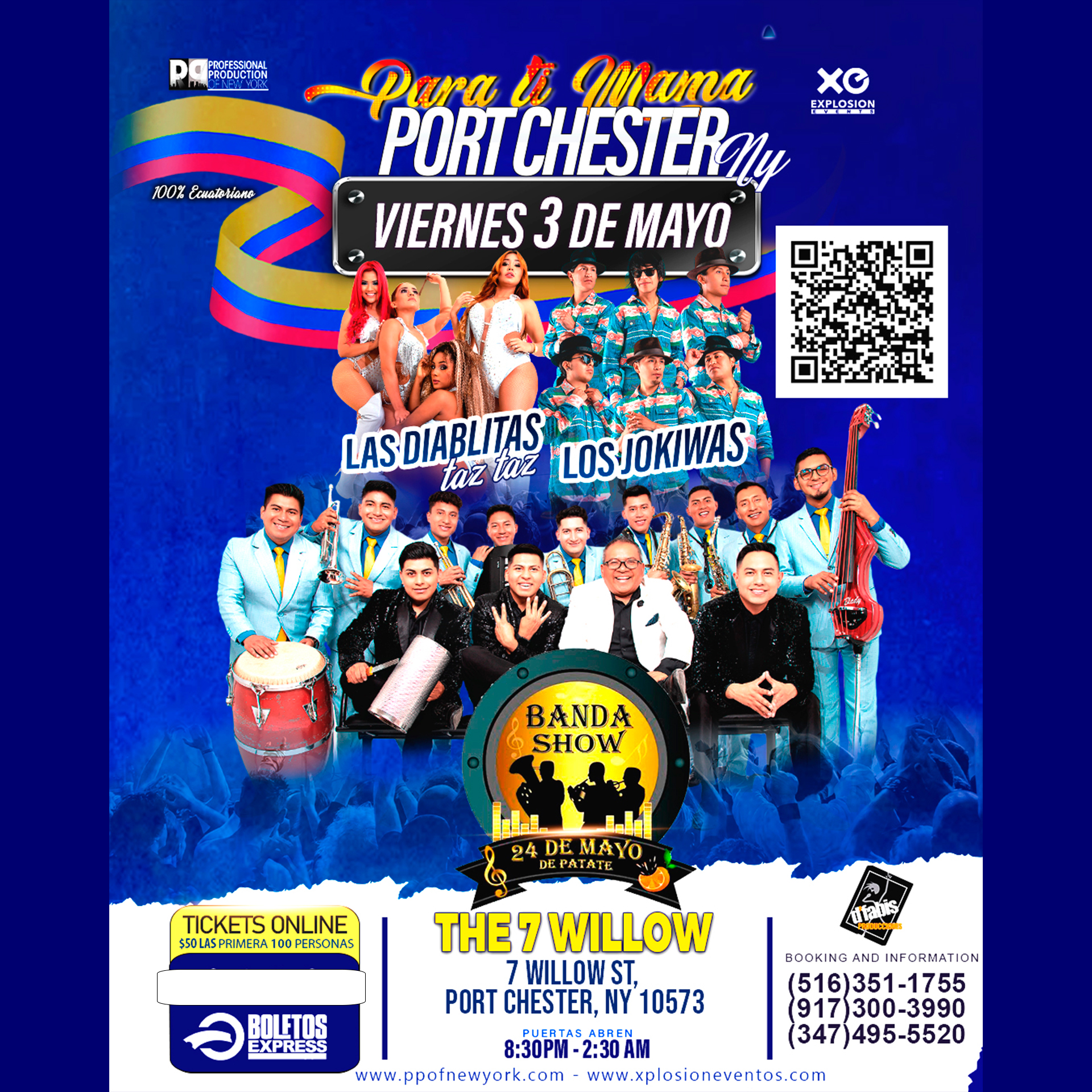 Port Chester, NY Celebrando el mes de Mama en concierto,Banda 24 de mayo,Jokiwas, Las Diablitas taz taz y mas!!