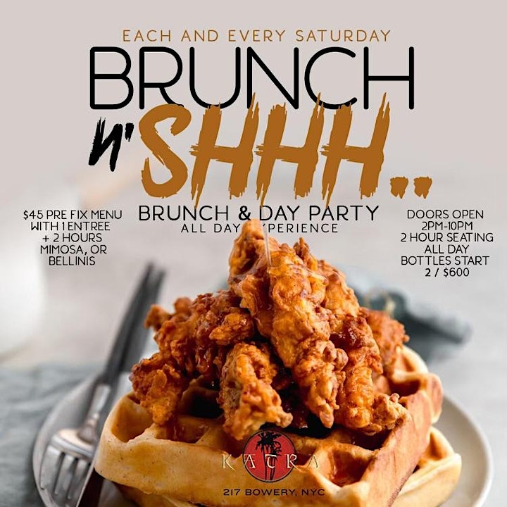 Buy tickets for Katra Lounge NYC Saturday Brunch n Beats Day Party 2024 Katra Lounge NYC Saturday Brunch n Beats Day Party 2024