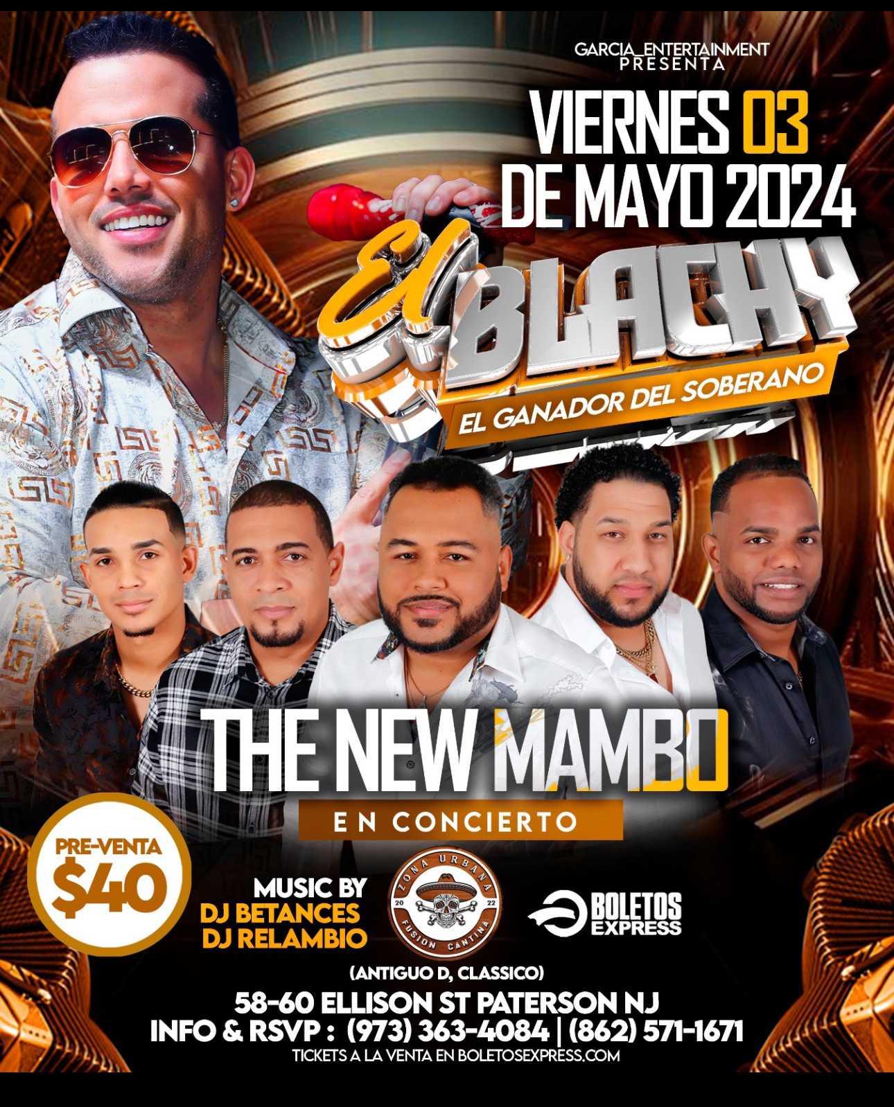 El Blachy | The New Mambo Tickets - BoletosExpress