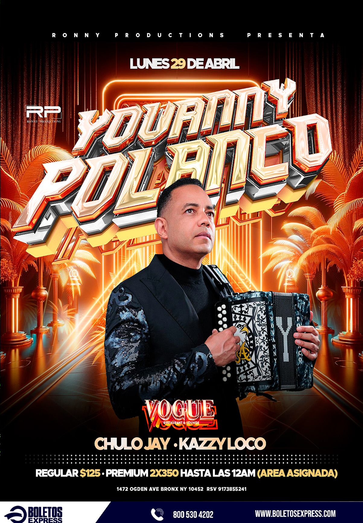 Buy tickets for YOVANNY POLANCO YOVANNY POLANCO