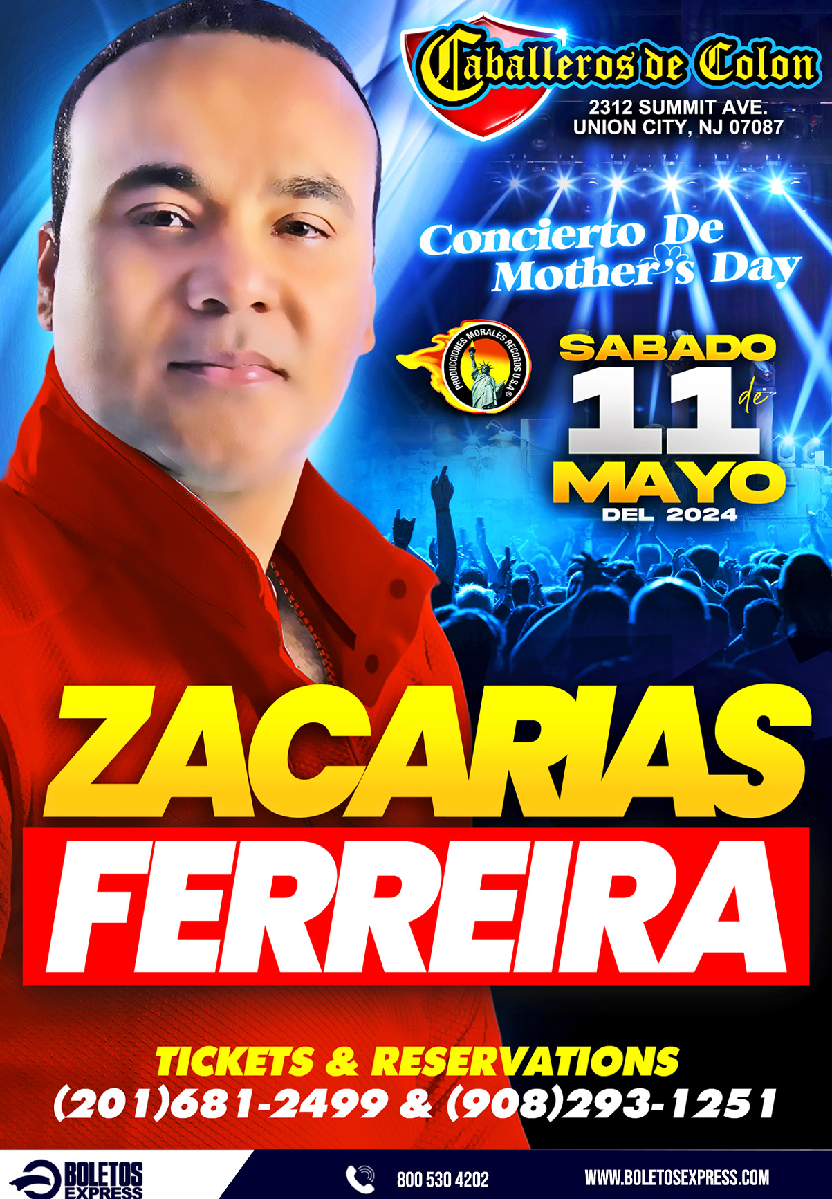ZACARIAS FERREIRA EN CONCIERTO Tickets BoletosExpress