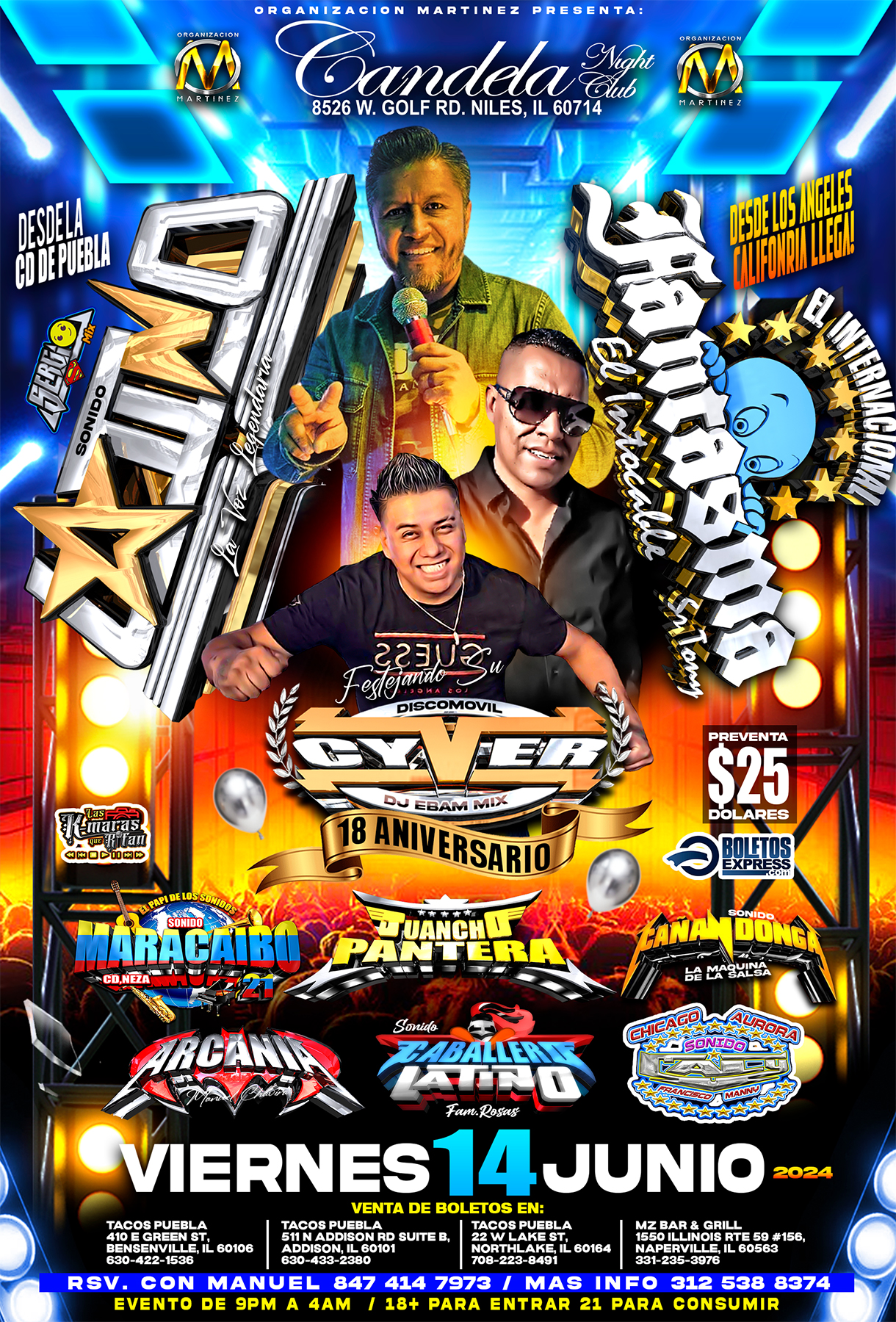 Buy tickets for 18 ANIVERSARIO DISCOMOVIL CYVER 18 ANIVERSARIO DISCOMOVIL CYVER
