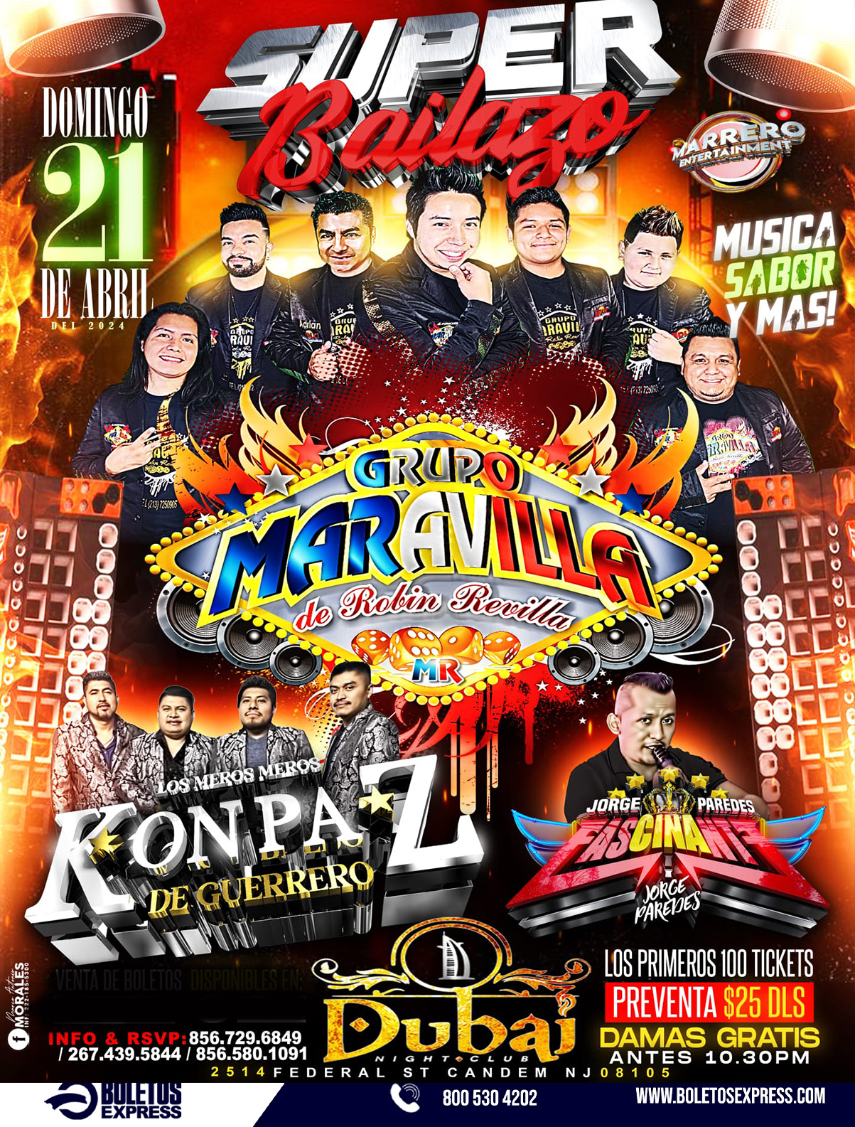 Buy tickets for GRUPO MARAVILLA DE ROBIN REVILLA | KONPAZ DE GUERRERO | FASCINANTE GRUPO MARAVILLA DE ROBIN REVILLA | KONPAZ DE GUERRERO | FASCINANTE
