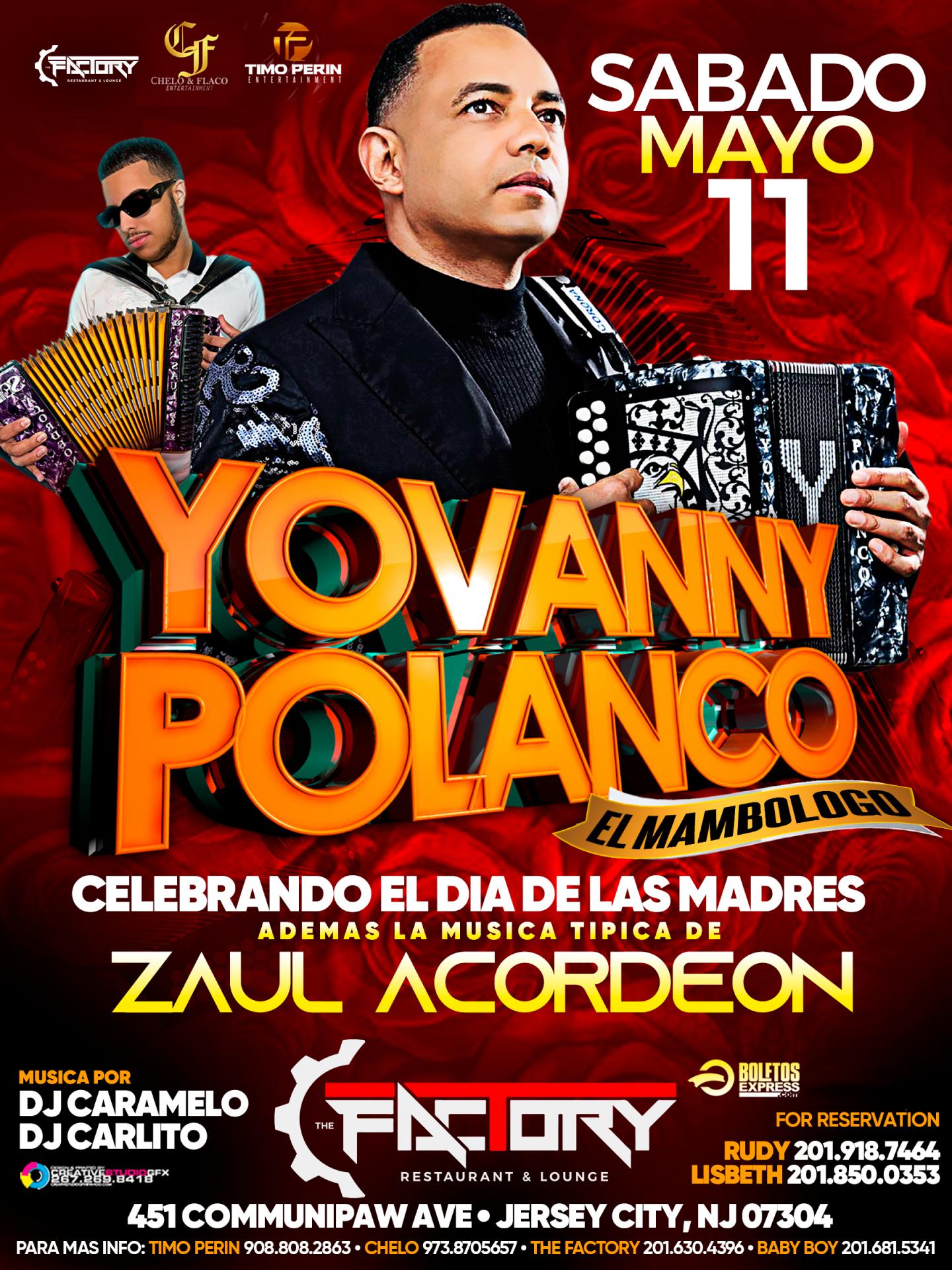 Buy tickets for YOVANNY POLANCO YOVANNY POLANCO