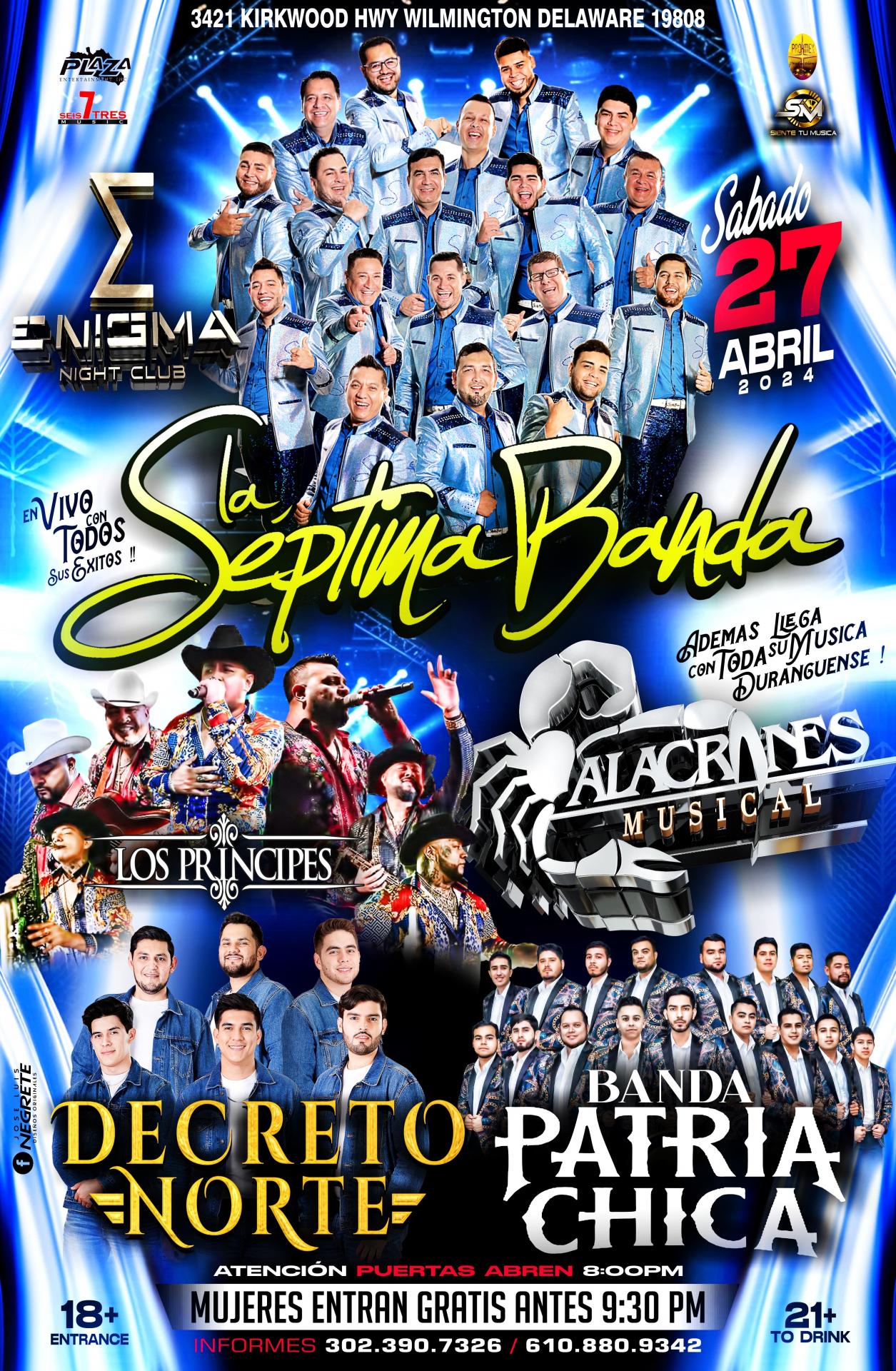 Buy tickets for LA SÉPTIMA BANDA Y ALACRANES MUSICAL LA SÉPTIMA BANDA Y ALACRANES MUSICAL