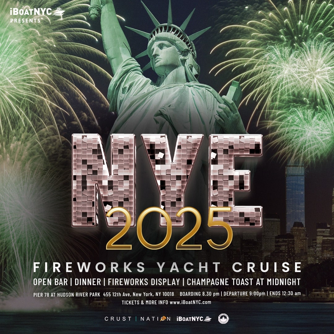 New York New Year's Eve Fireworks Party Cruise 2025 Tickets
