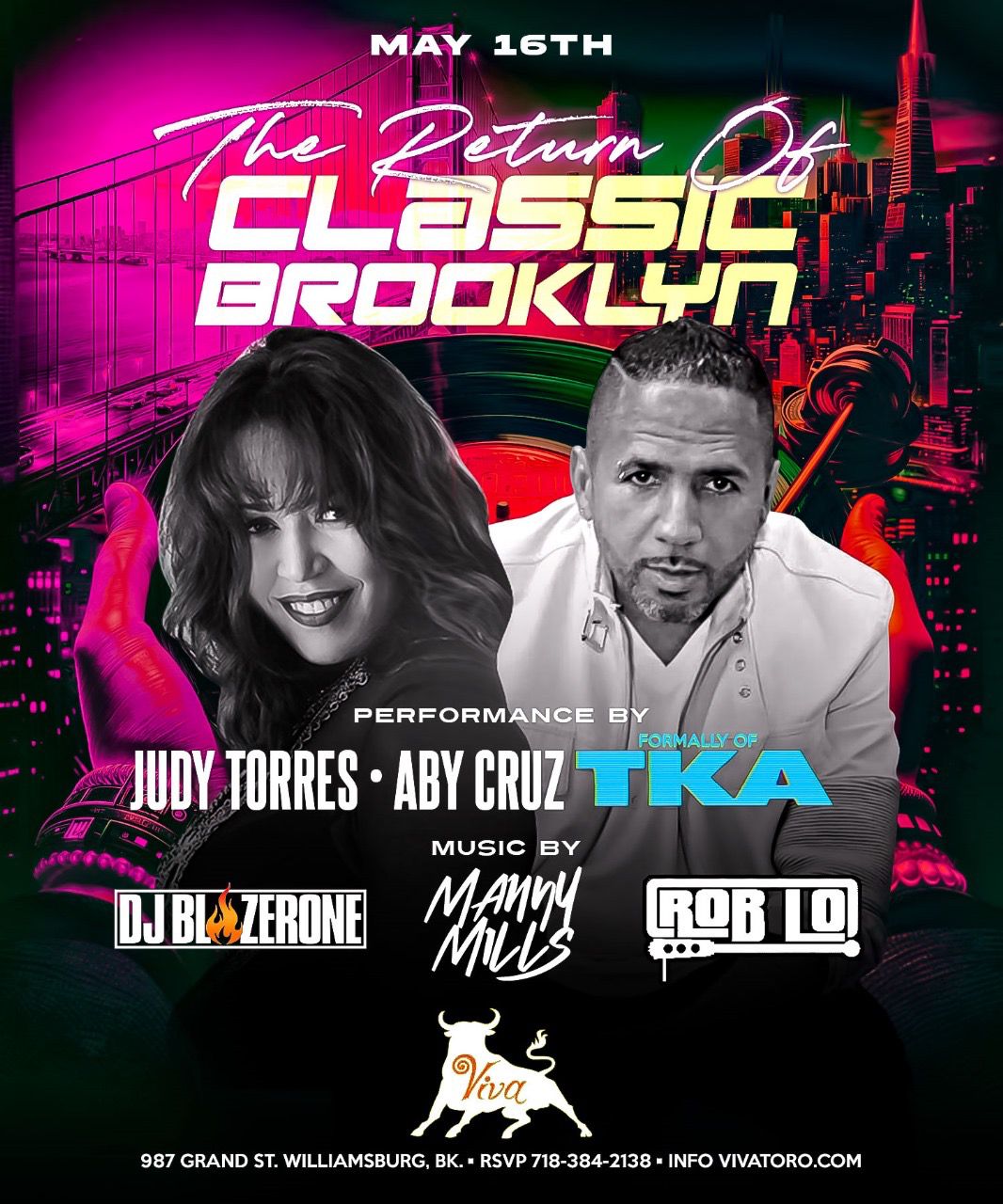 Buy tickets for Judy Torres & Aby Cruz “Classic Brooklyn” Judy Torres & Aby Cruz “Classic Brooklyn”