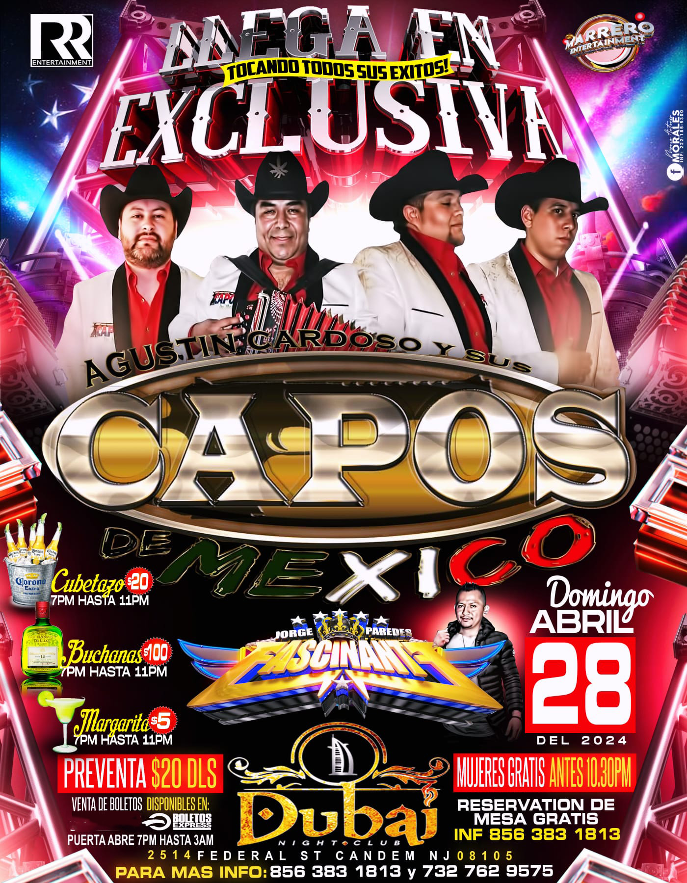 Buy tickets for AGUSTIN CARDOSO Y SUS CAPOS AGUSTIN CARDOSO Y SUS CAPOS