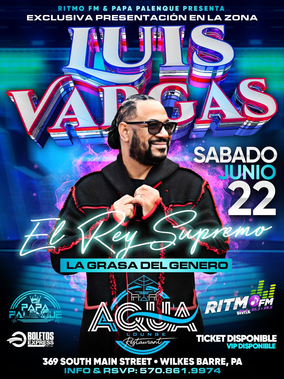 Buy tickets for LUIS VARGAS LUIS VARGAS