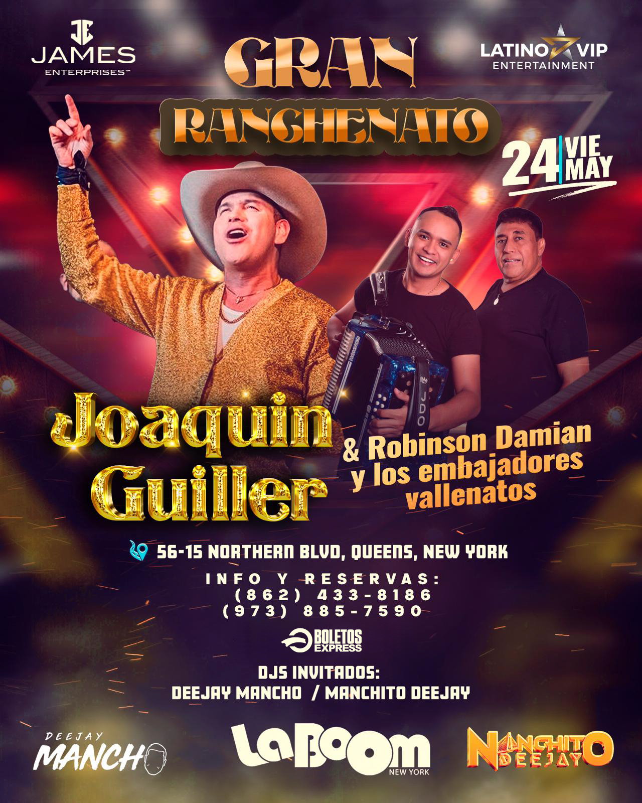 Buy tickets for JOAQUIN GUILLER | ROBINSON DAMIAN Y LOS EMBAJADORES VALLENATOS JOAQUIN GUILLER | ROBINSON DAMIAN Y LOS EMBAJADORES VALLENATOS