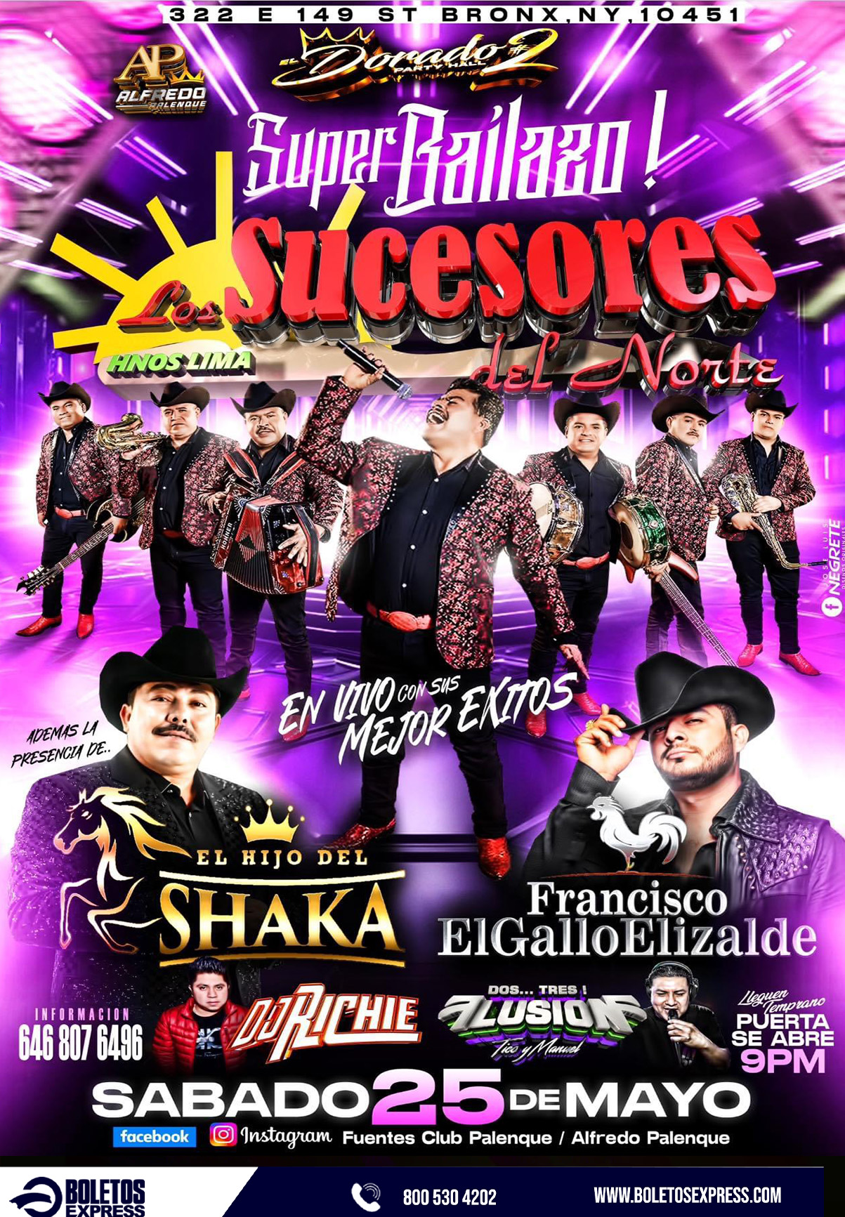 Buy tickets for LOS SUCESORES DEL NORTE | EL HIJO DEL SHAKA | FRANCISCO EL GALLO ELIZALDE LOS SUCESORES DEL NORTE | EL HIJO DEL SHAKA | FRANCISCO EL GALLO ELIZALDE