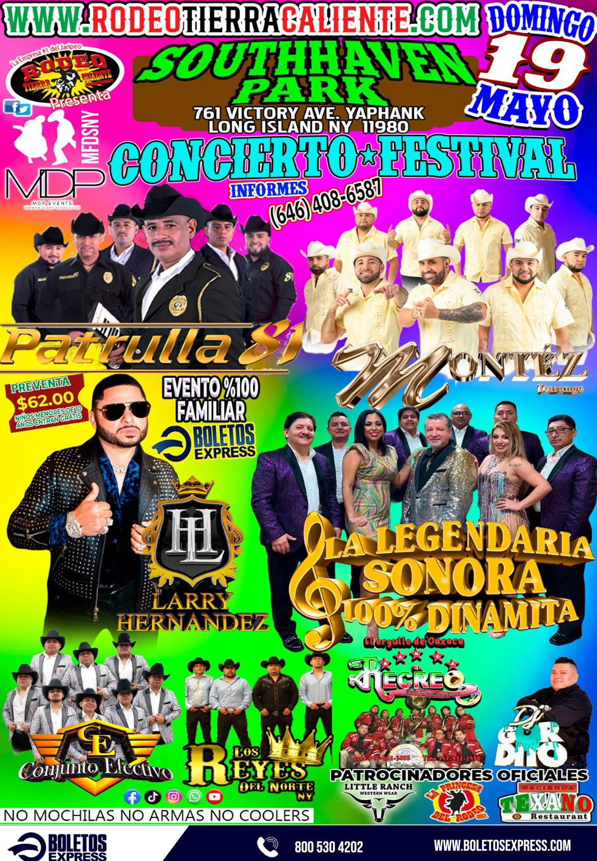 FESTIVAL PATRULLA 81 | MONTEZ DURANGO | LARRY HERNANDEZ | LA LEGENDARIA SONORA 100% DINAMITA