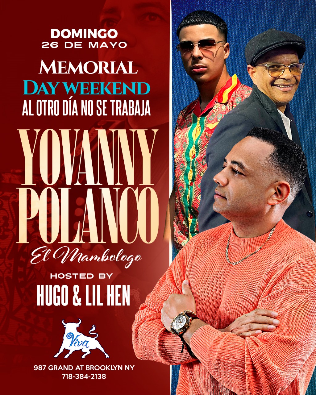 Buy tickets for Yovanny Polanco “Memorial Day Weekend” Yovanny Polanco “Memorial Day Weekend”