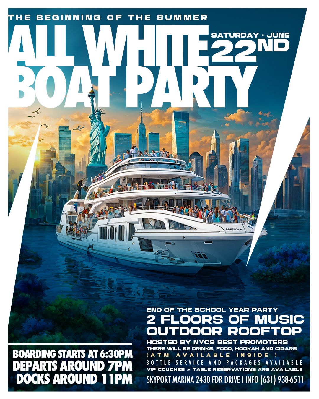 ALL WHITE BOAT PARTY
