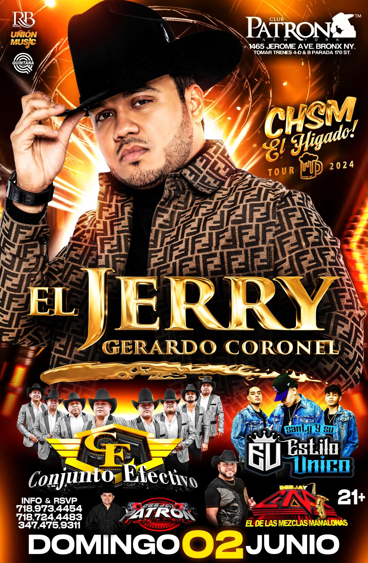 Buy tickets for EL JERRY GERALDO CORONEL EL JERRY GERALDO CORONEL