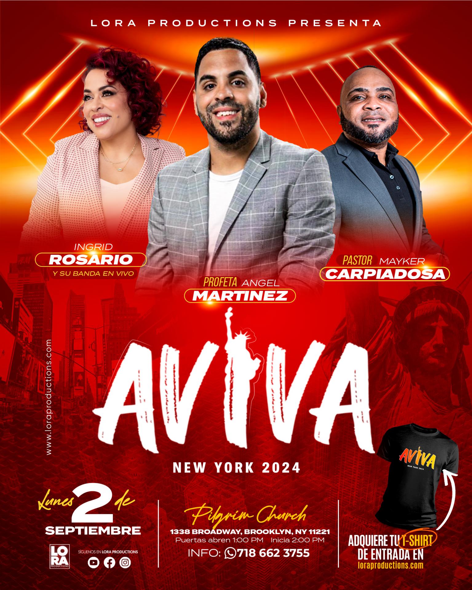 Buy tickets for AVIVA NEW YORK 2024 AVIVA NEW YORK 2024