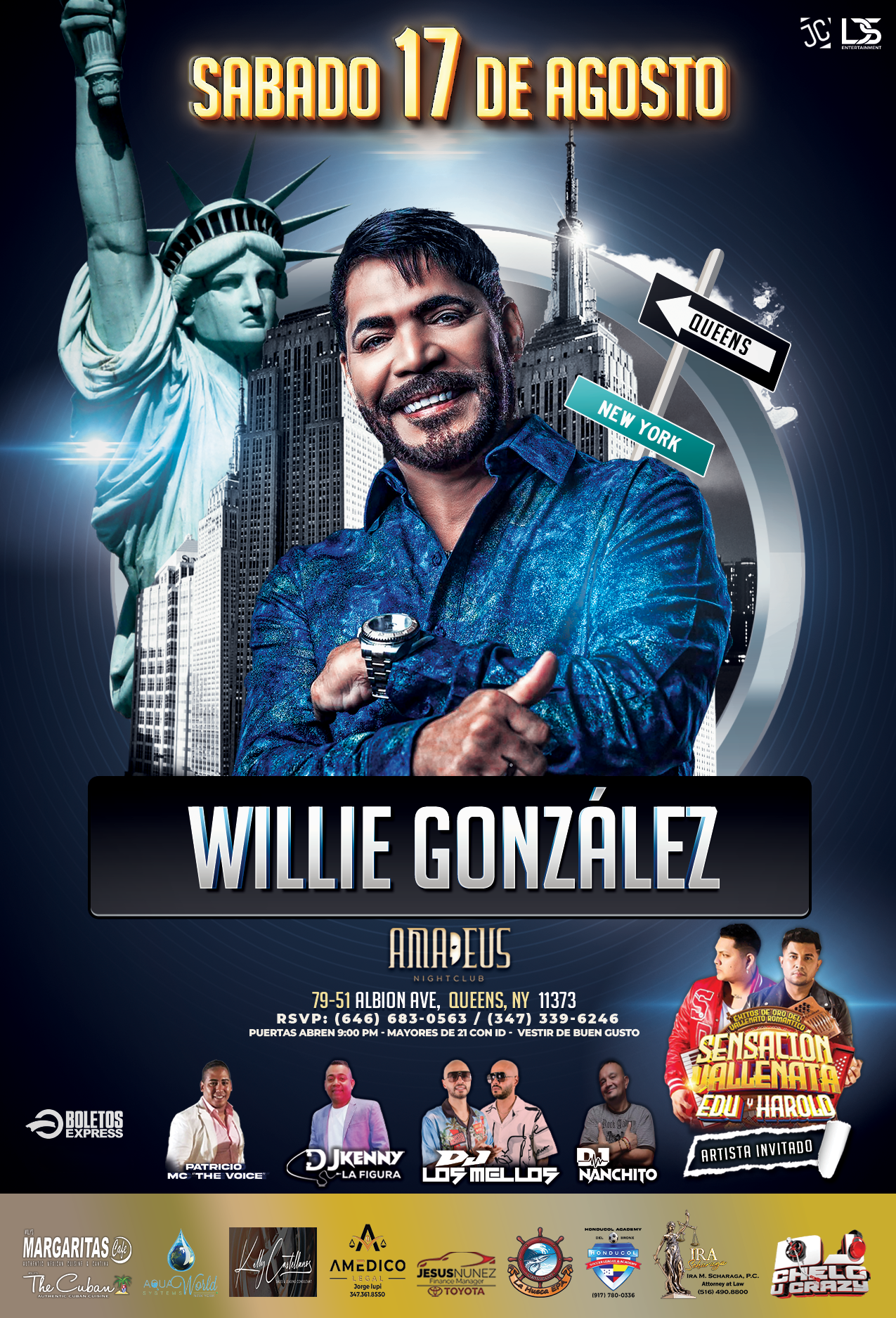 Buy tickets for WILLIE GONZÁLEZ WILLIE GONZÁLEZ