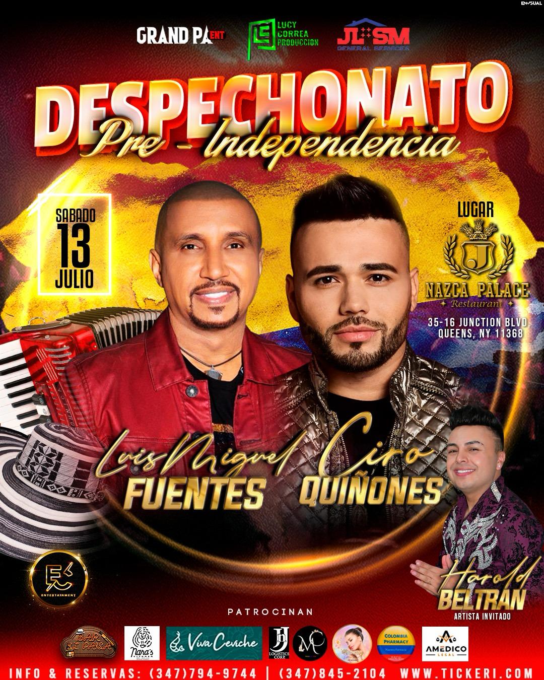 Buy tickets for LUIS MIGUEL FUENTES & CIRO QUIÑONEZ!!! PRE-INDEPENDENCIA DE COLOMBIA LUIS MIGUEL FUENTES & CIRO QUIÑONEZ!!! PRE-INDEPENDENCIA DE COLOMBIA