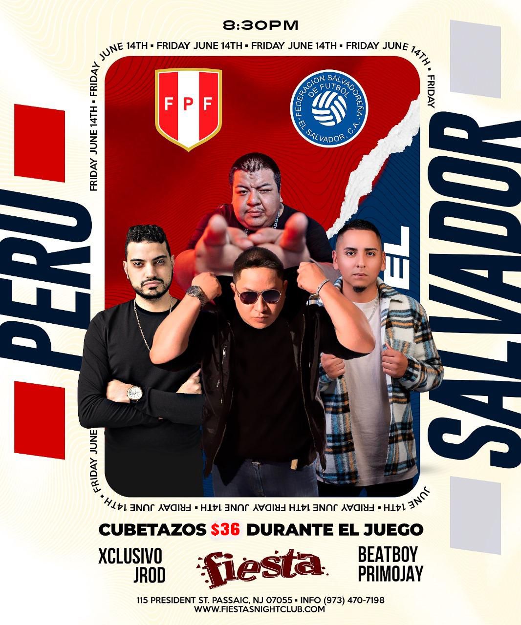 DJ XCLUSIVO, DJ JROD, DJ BEATBOY, DJ PRIMOJAY PERU VS. EL SALVADOR