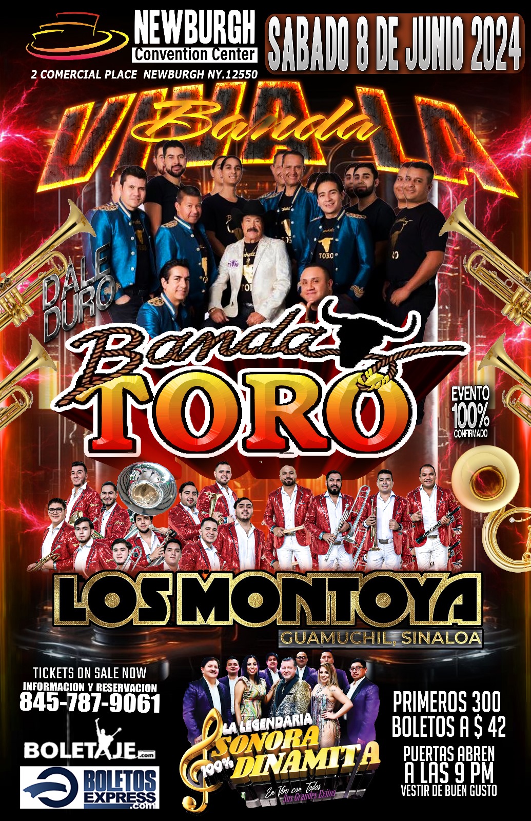 BANDA TORO, LOS MONTOYA Y SONORA DINAMITA