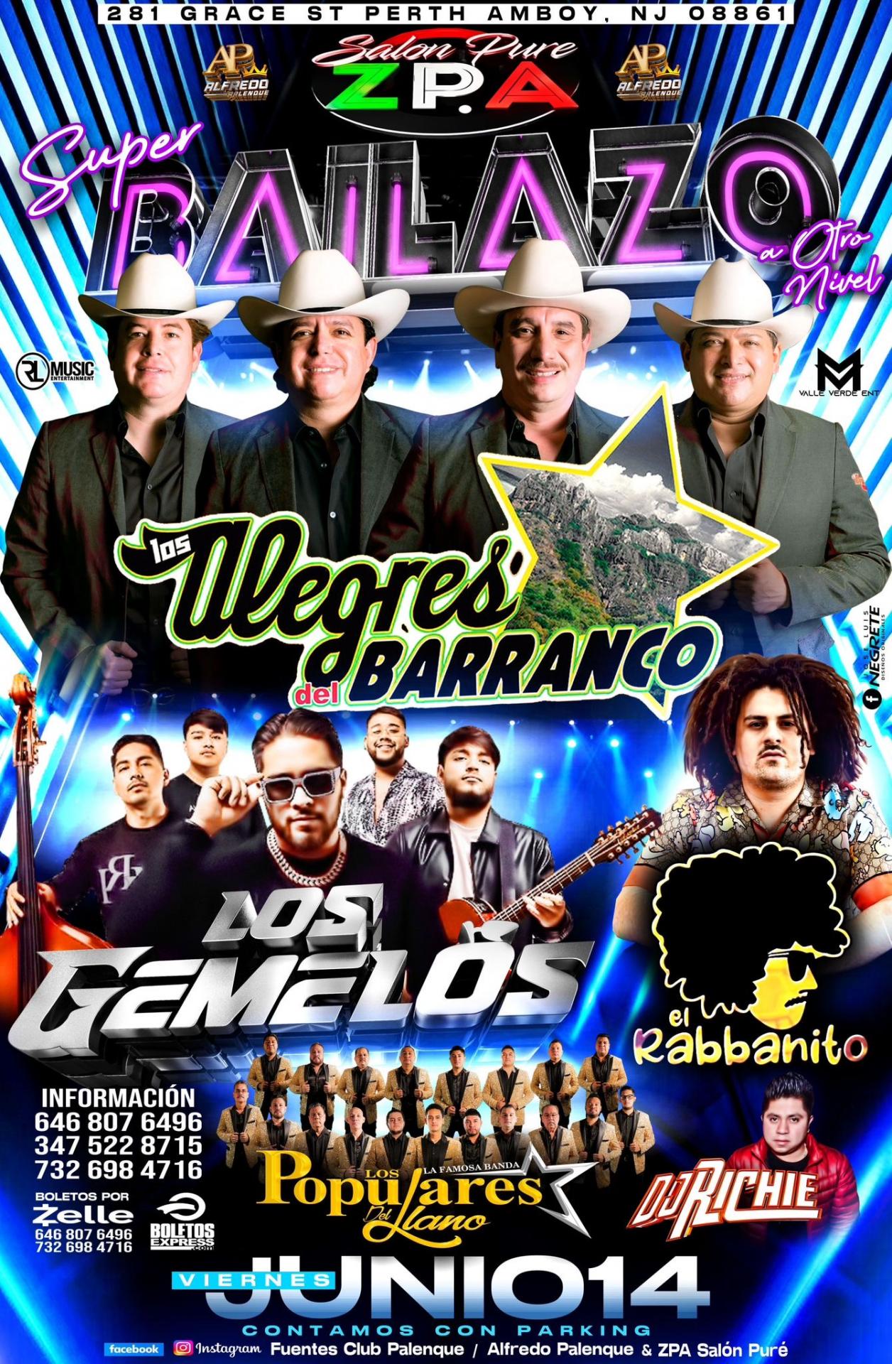 Buy tickets for LOS ALEGRES DEL BARRANCO LOS ALEGRES DEL BARRANCO