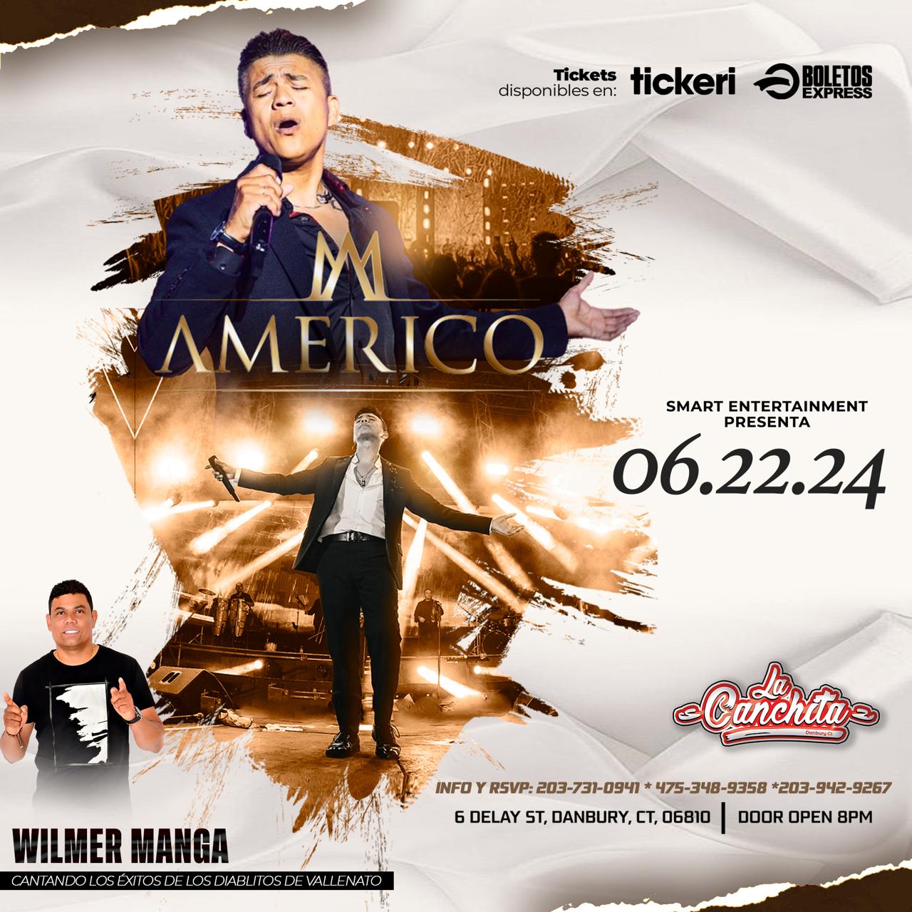 Buy tickets for AMERICO & WILMER MANGA EN DANBURY CT AMERICO & WILMER MANGA EN DANBURY CT